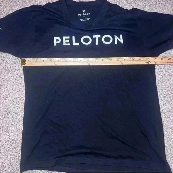Peloton 100 ride milestone black tshirt size S unisex - Picture 7 of 7